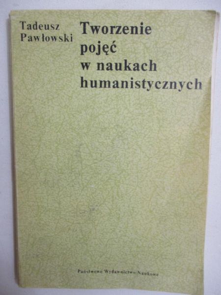 Tworzenie pojęć w naukach humanistycznych