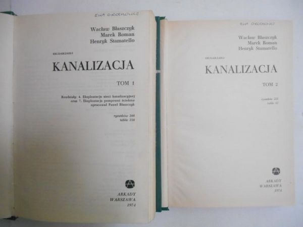 Kanalizacja, t. I-II