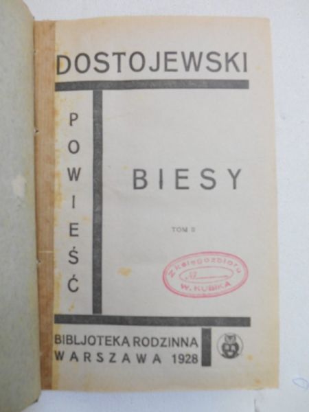 Teodor - Biesy, Tom II, 1928 r.