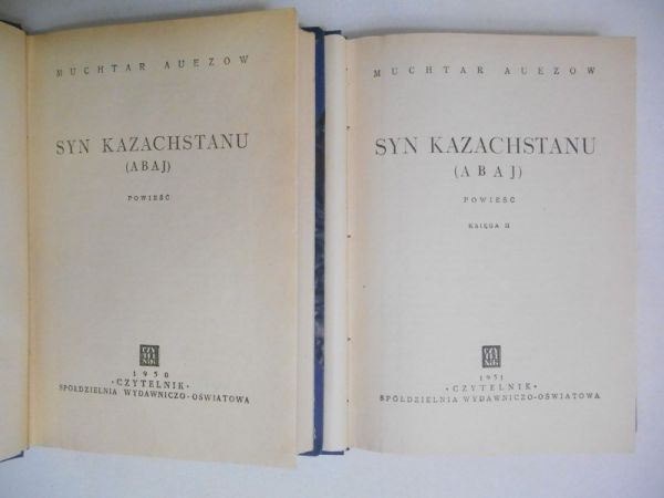 Auezow Muchtar - Syn Kazachstanu (Abaj), t. I-II