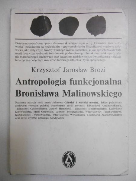 Antropologia funkcjonalna Bronisława Malinowskiego