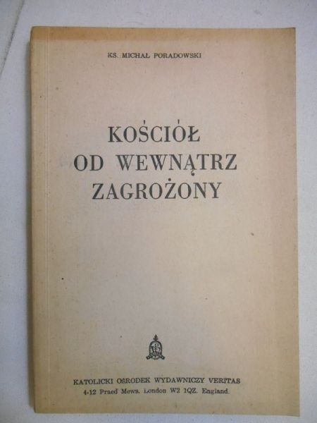 Kościół od wewnątrz zagrożony