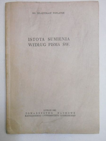 Istota sumienia według pisma św.