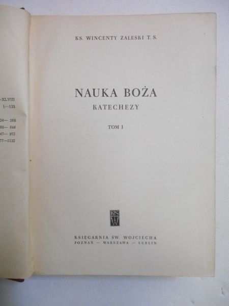 Nauka Boża. Katechezy, tom I