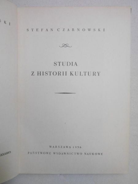 Studia z historii kultury