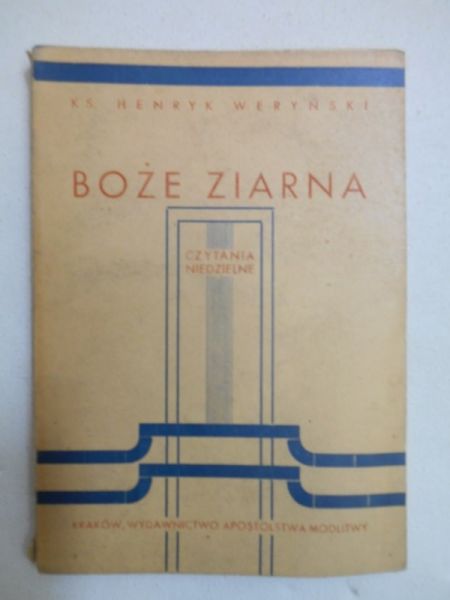 Boże ziarna Czytania niedzielne, 1939 r.