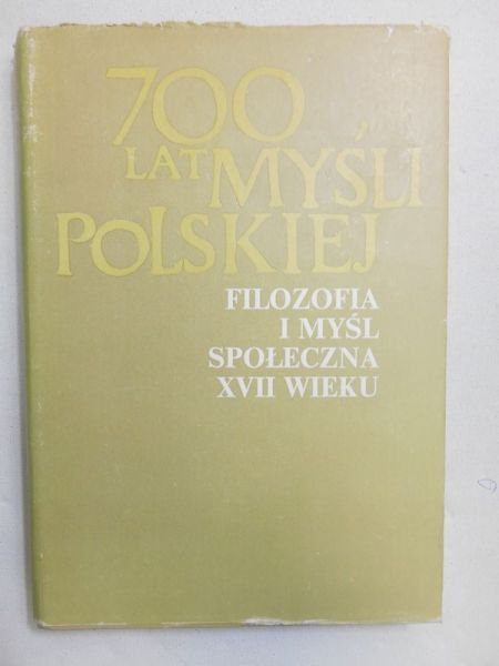 Filozofia i myśl społeczna XVII wieku, Cz. 2