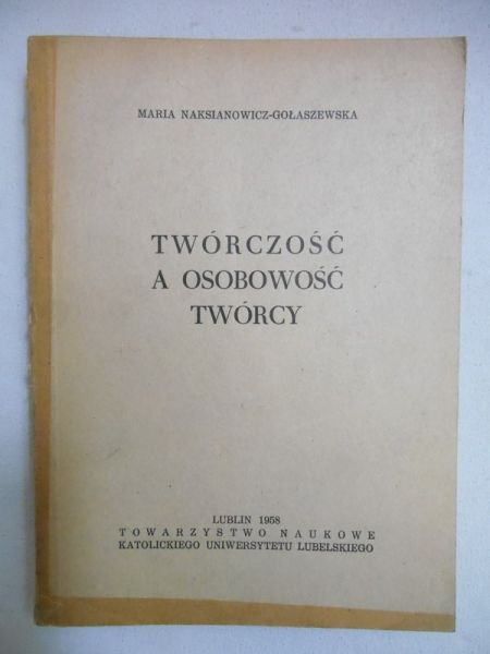 Twórczość a osobowość twórcy