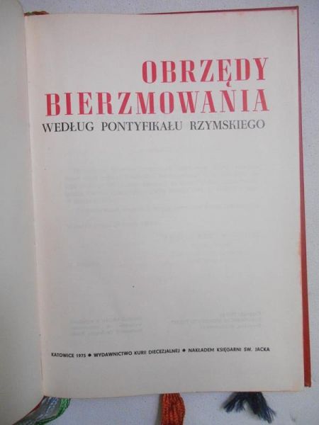 Obrzędy bierzmowania według Pontyfikatu Rzymskiego