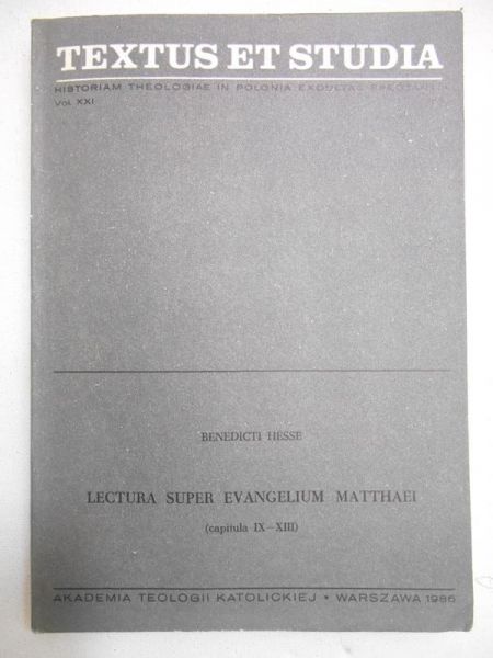 Lectura Super Evangelium Matthaei