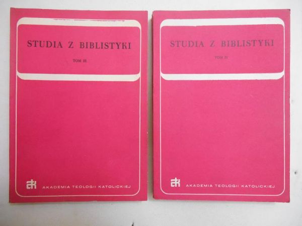 Studia z Biblistyki, T. III-IV