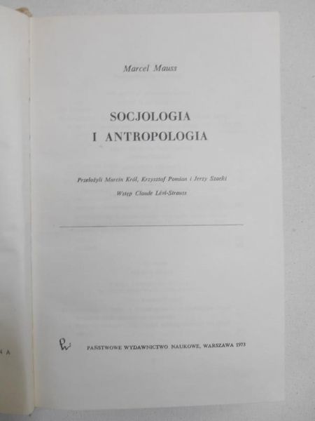 Mauss Marcel - Socjologia i antropologia