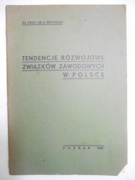 Tendencje rozwojowe związków zawodowych w Polsce, 1937 r.