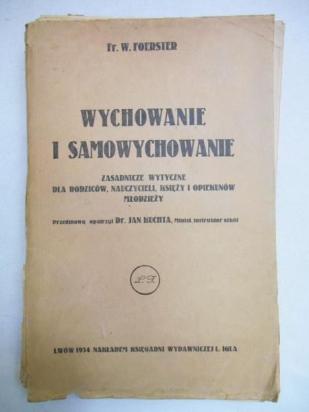 Wychowanie i samowychowanie, 1934 r.