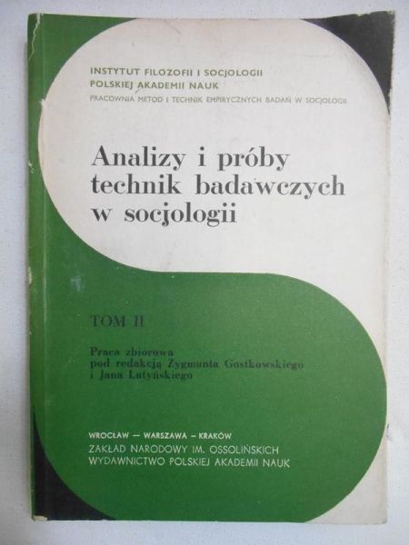Analizy i próby technik badawczych w socjologii