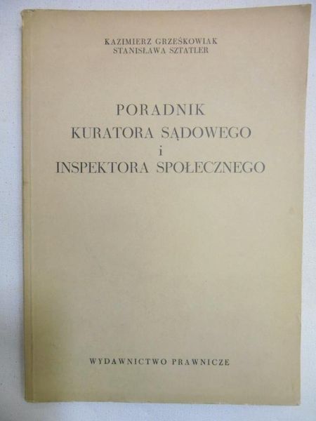 Poradnik kuratora sądowego i inspektora społecznego