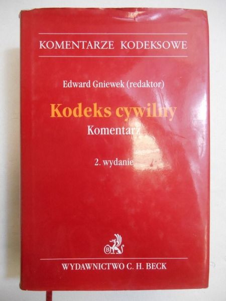 Gniewek Edward (red.) - Kodeks cywilny. Komentarz