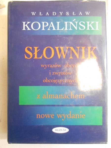 Słownik wyrazów obcych i zwrotów obcojęzycznych a almanachem