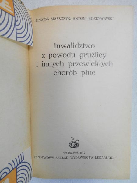 Inwalidztwo z powodu gruźlicy i innych przewlekłych chorób płuc