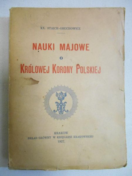 Nauki majowe o Królowej Korony Polskiej, 1927 r.