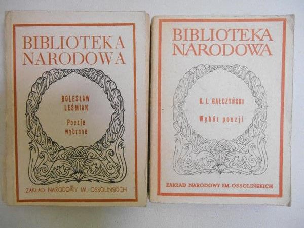 Gałczyński Konstanty Ildefons / Lesmian Bolesław Wybór poezji / Poezje wybrane, BN