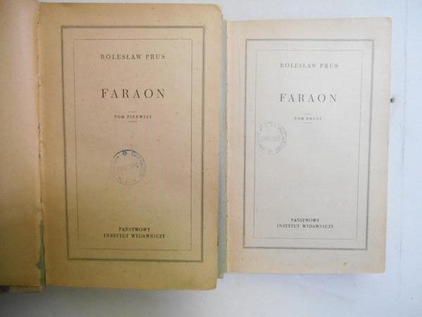Prus Bolesław - Faraon, t. I-II