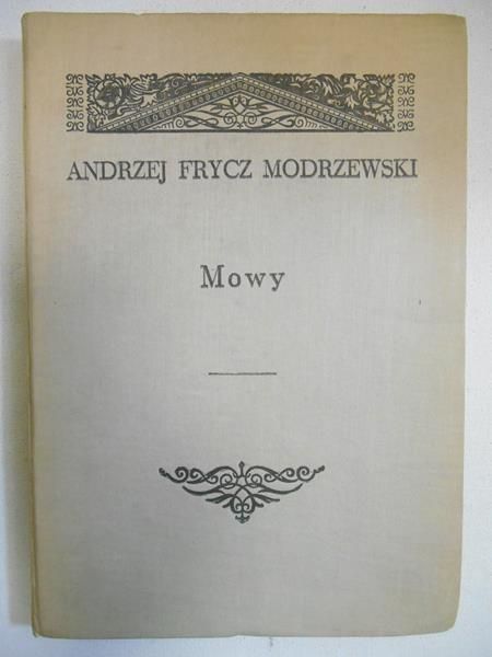 Frycz Modrzewski Andrzej - Mowy