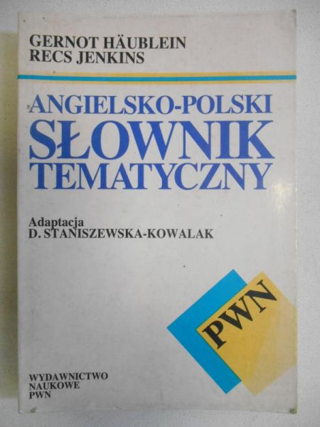 Angielsko- polski słownik tematyczny
