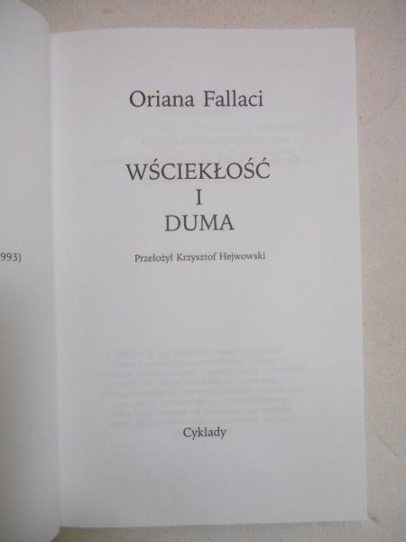 Wściekłość i duma