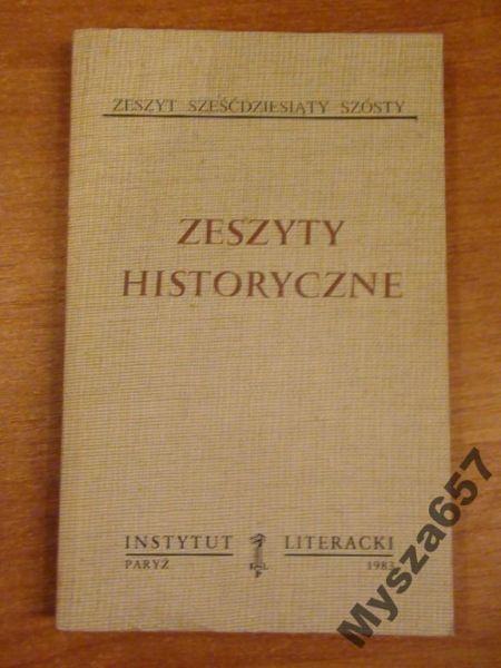 ZESZYTY HISTORYCZNE 66 Biblioteka Kultury 384