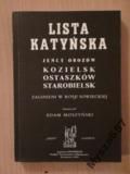 Adam Moszyński LISTA KATYŃSKA Jeńcy obozowi