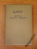 KANT Krytyka władzy sądzenia s. BKF wyd. I