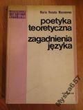 Mayenowa Poetyka Teoretyczna Zagadnienia Języka