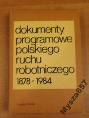 Kołomejczyk DOKUMENTY PROGRAMOWE PRR 1878-1984
