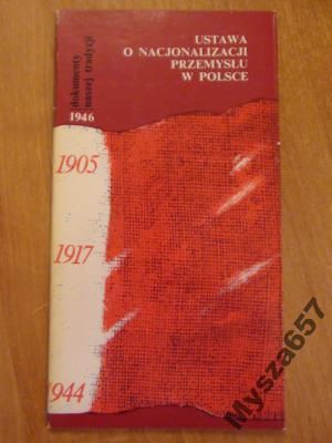 Gołębiowski USTAWA O NACJONALIZACJI PRZEMYSŁU