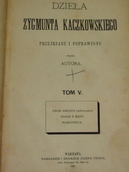 Dzieła a ego, 1874 r.