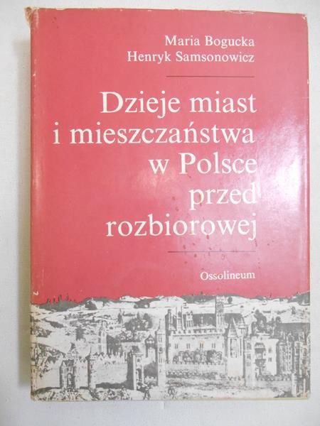 Dzieje miast i mieszczaństwa w Polsce przedrozbiorowej