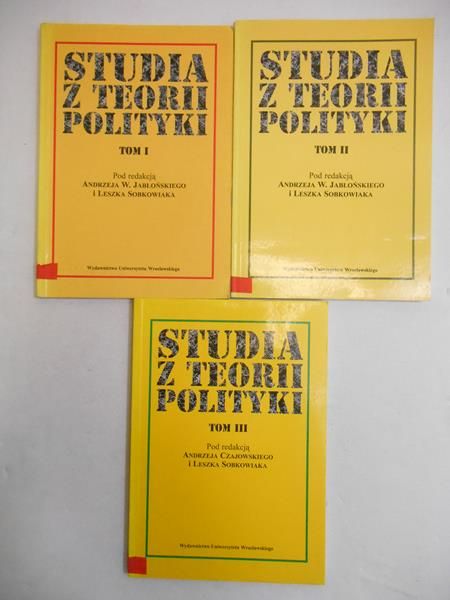 Studia z teorii polityki t. I-III