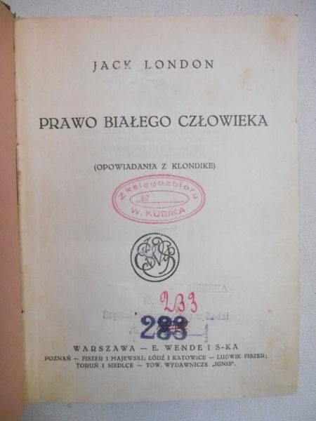 Prawo białego człowieka, 1925 r.