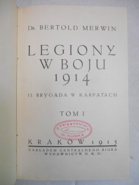 Legiony w boju 1914 1915 r. -