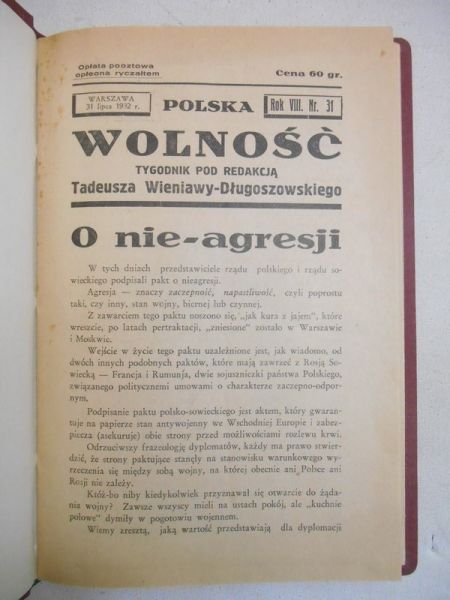 Polska Wolność - 1932rok
