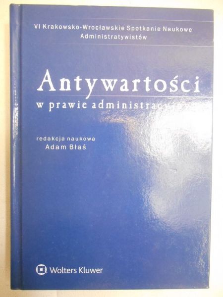 Antywartości w prawie administracyjnym