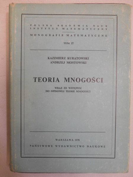 Kuratowski Kazimierz - Teoria mnogości