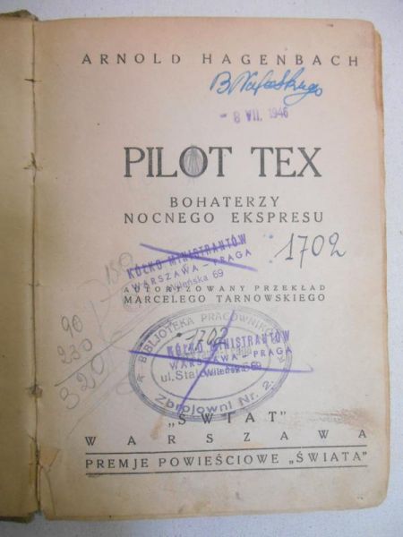 Pilot Tex - 1935 rok
