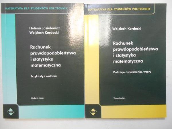 Rachunek prawdopodobieństwa i statystyka matematyczna, 2 książki