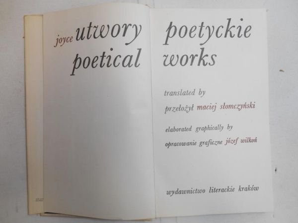 Joyce James - Utwory poetyckie (Poetical works)