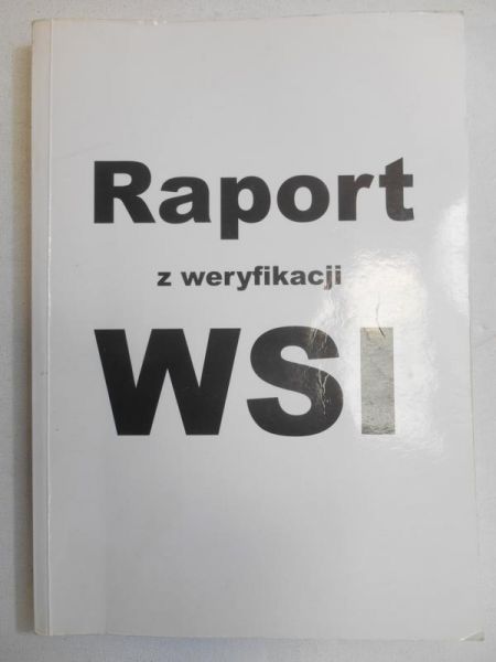 Raport z weryfikacji WSI