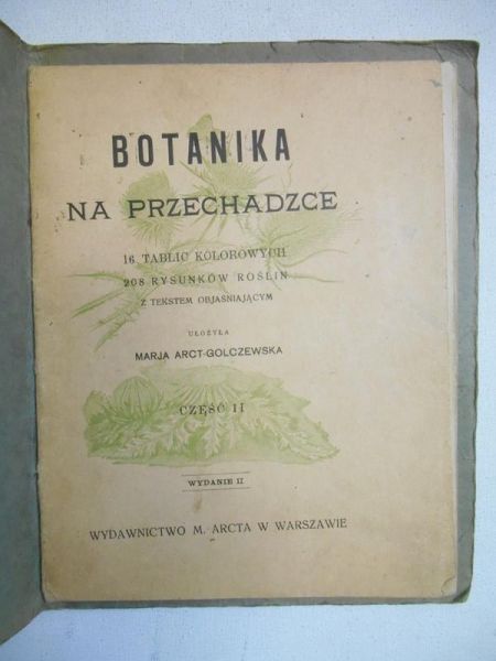 Maria Arct-Golczewska - Botanika na przechadzce 1914 r.