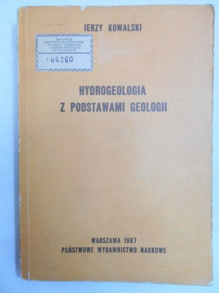 Hydrogeologia z podstawami geologii