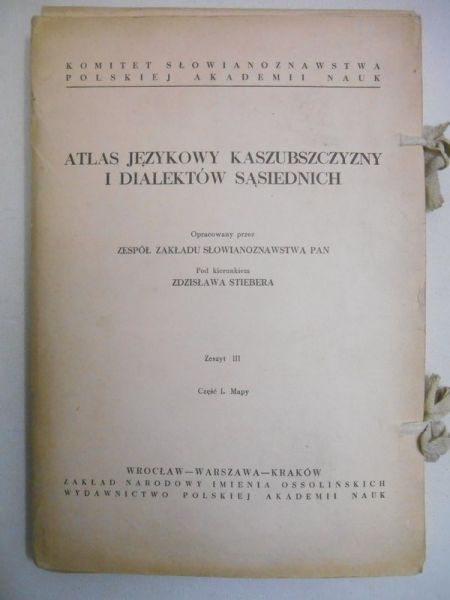 Stieber    - Atlas językowy kaszubszczyzny i dialektów sąsiednich